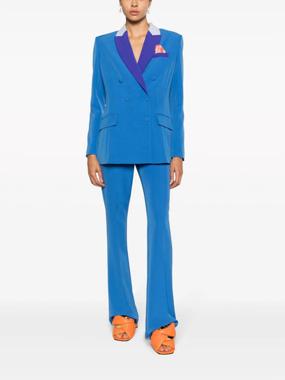 Bianca Colour-Block Crepe Blazer