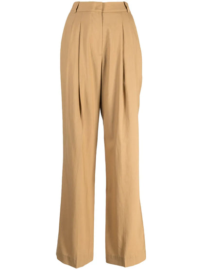 Straight-Leg Wool Trousers