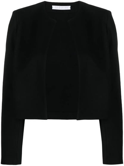 Open-Front Wool Jacket