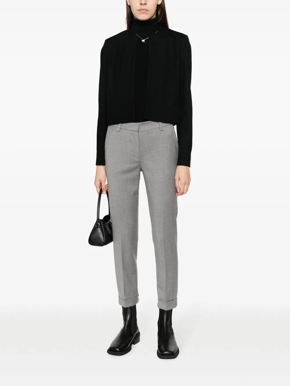 Open-Front Wool Jacket