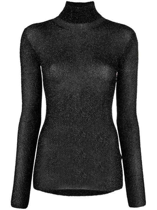 Izzi Semi-Sheer Lurex Jumper