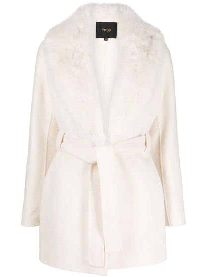 Belted Faux-Fur Coat