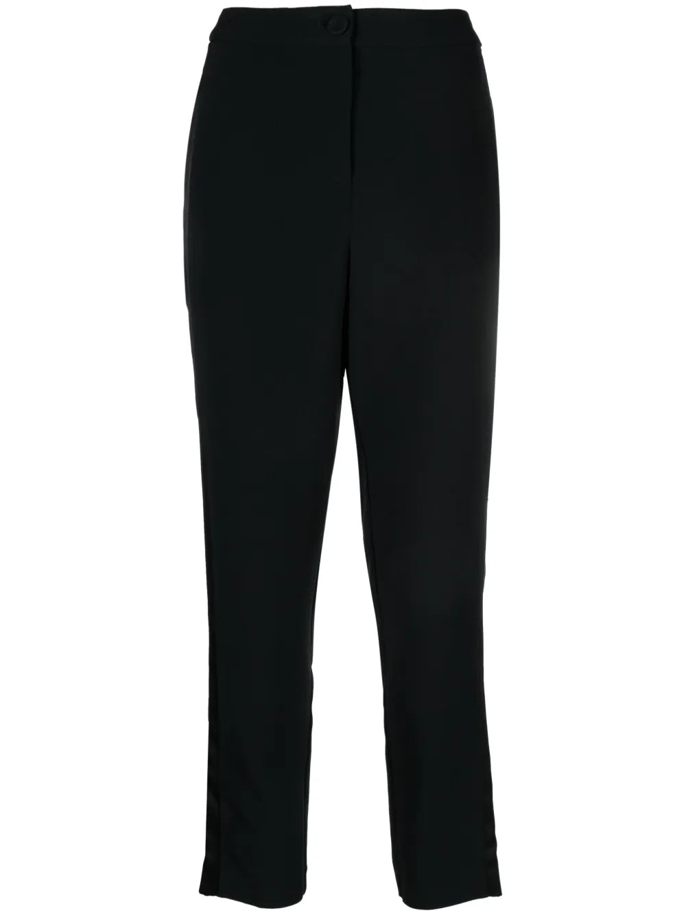 Satin-Trim Tailored Trousers
