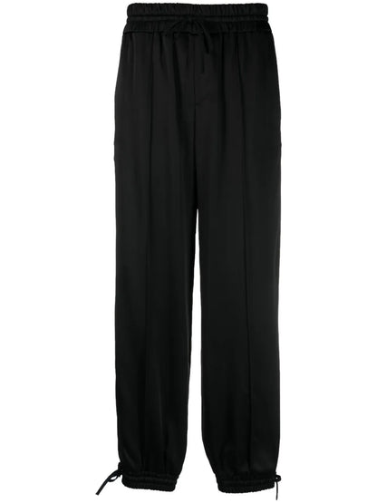 High-Waisted Tapered-Leg Trousers