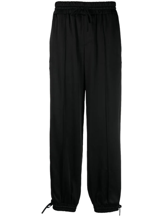High-Waisted Tapered-Leg Trousers