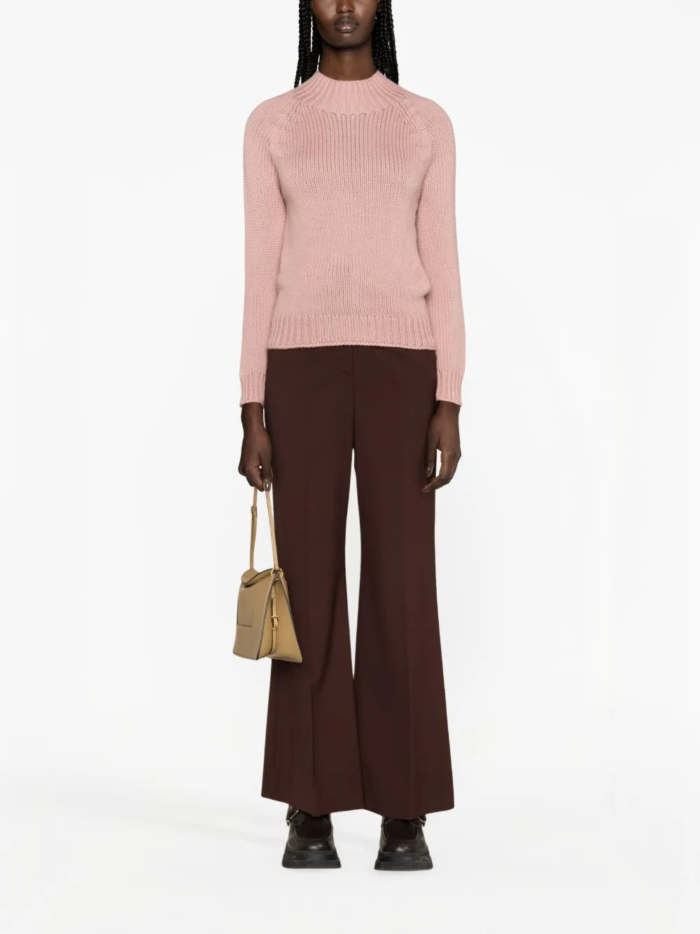 Mock-Neck Virgin-Wool Jumper