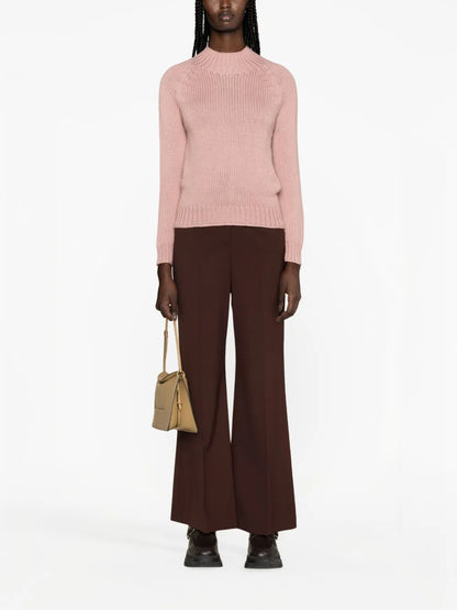 Mock-Neck Virgin-Wool Jumper