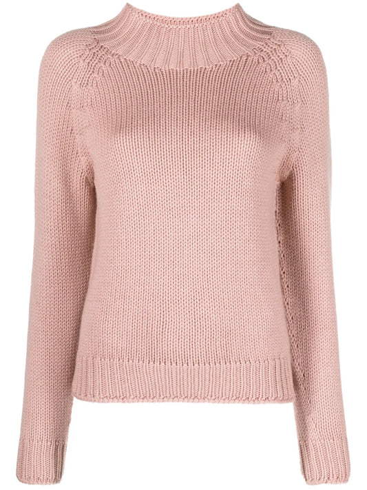Mock-Neck Virgin-Wool Jumper