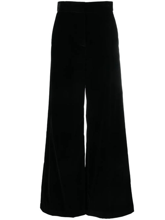 High-Waisted Flared Trousers