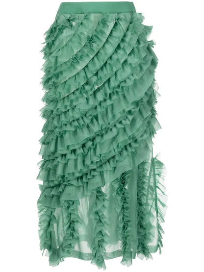 Sarafina Ruffled Midi Skirt