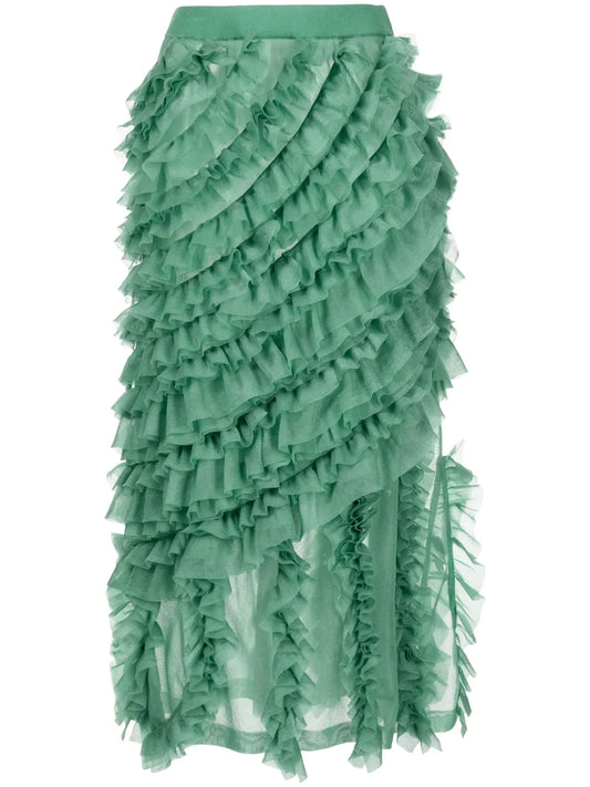 Sarafina Ruffled Midi Skirt