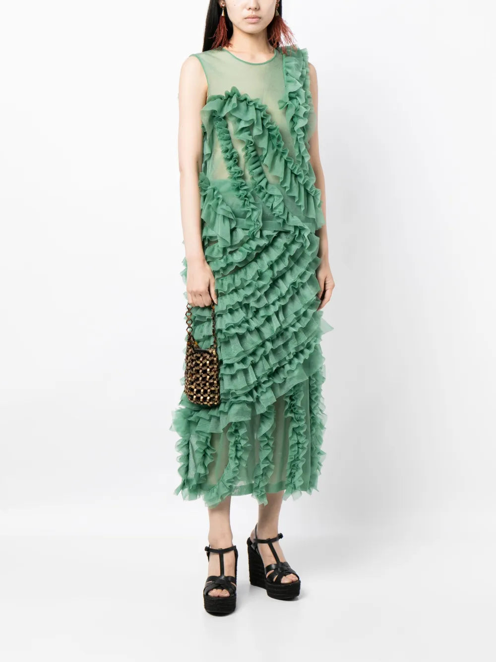 Sarafina Ruffled Midi Skirt