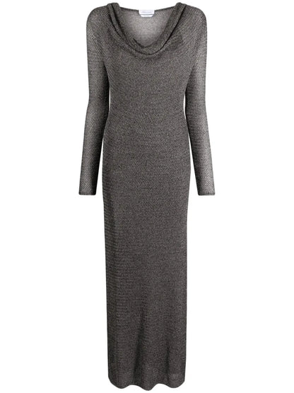Cowl-Neck Maxi Dress