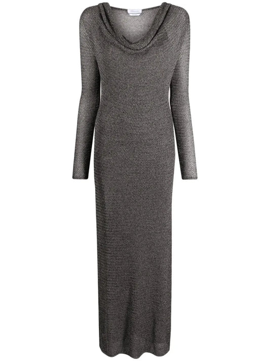 Cowl-Neck Maxi Dress