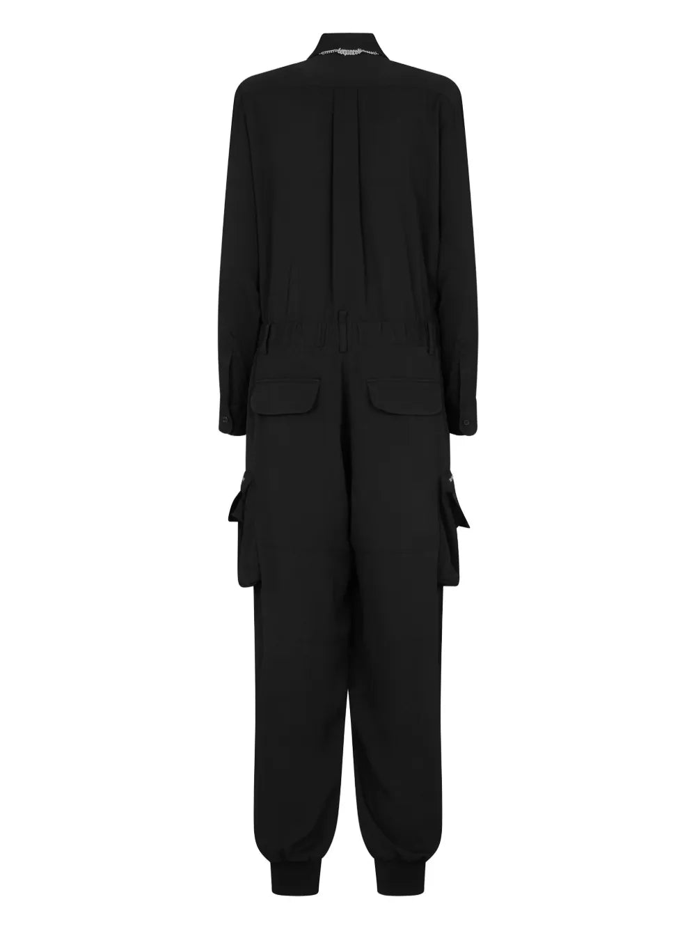 Wide-Leg Cargo Jumpsuit