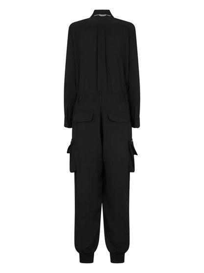 Wide-Leg Cargo Jumpsuit