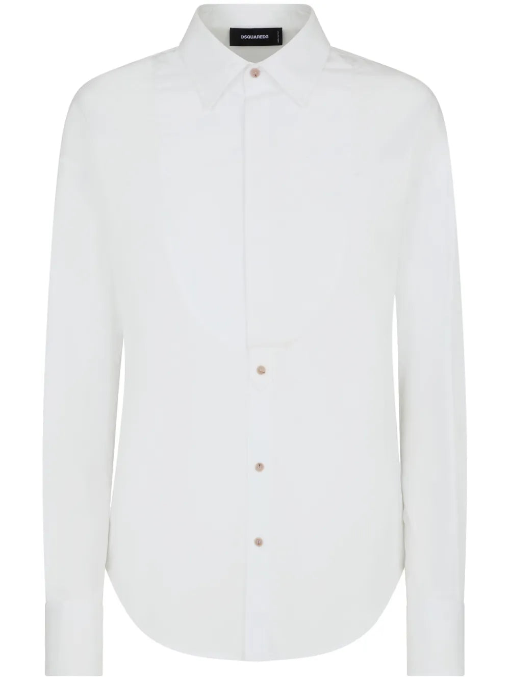 Spread-Collar Cotton Shirt