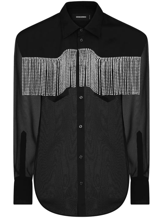 Fringed Panelled Shirt