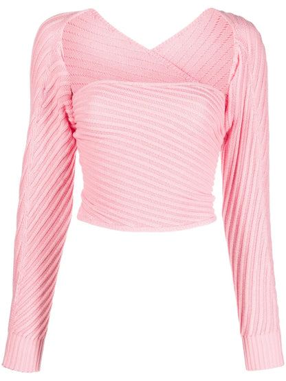 Marianne Mangas Ribbed-Knit Jumper
