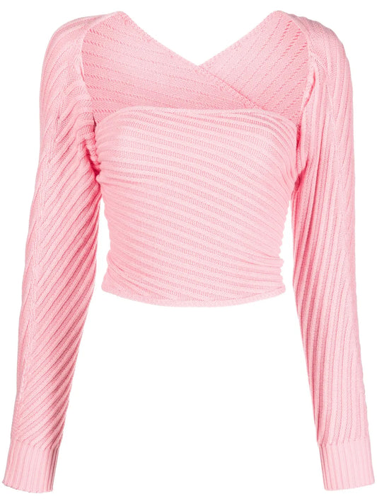 Marianne Mangas Ribbed-Knit Jumper