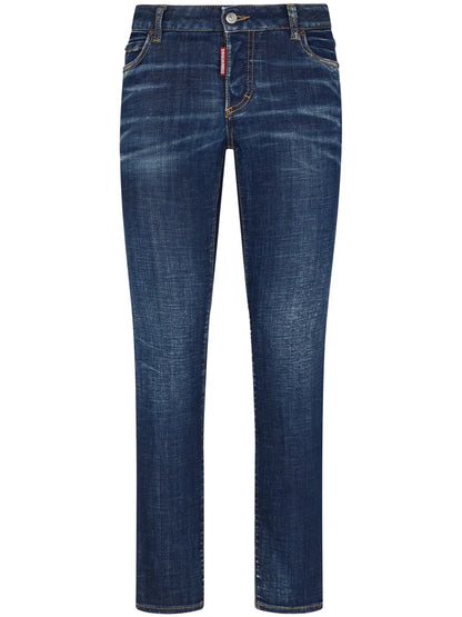 Low-Rise Slim-Cut Jeans