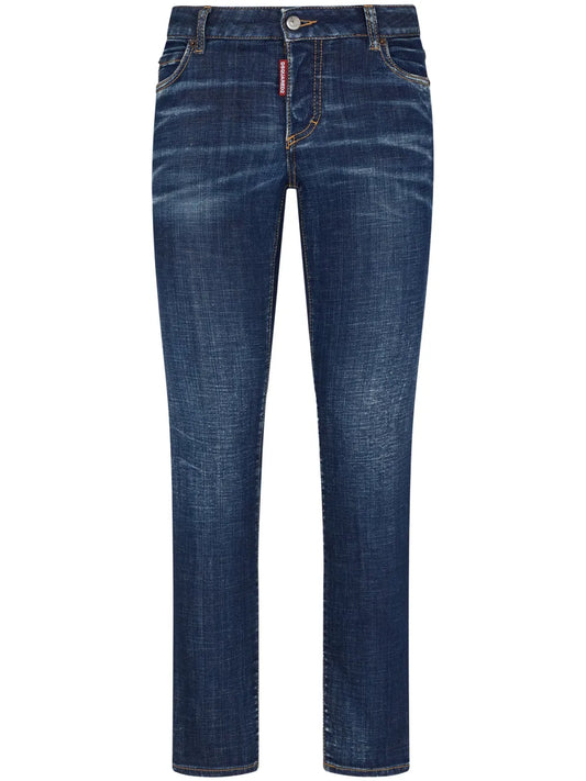 Low-Rise Slim-Cut Jeans