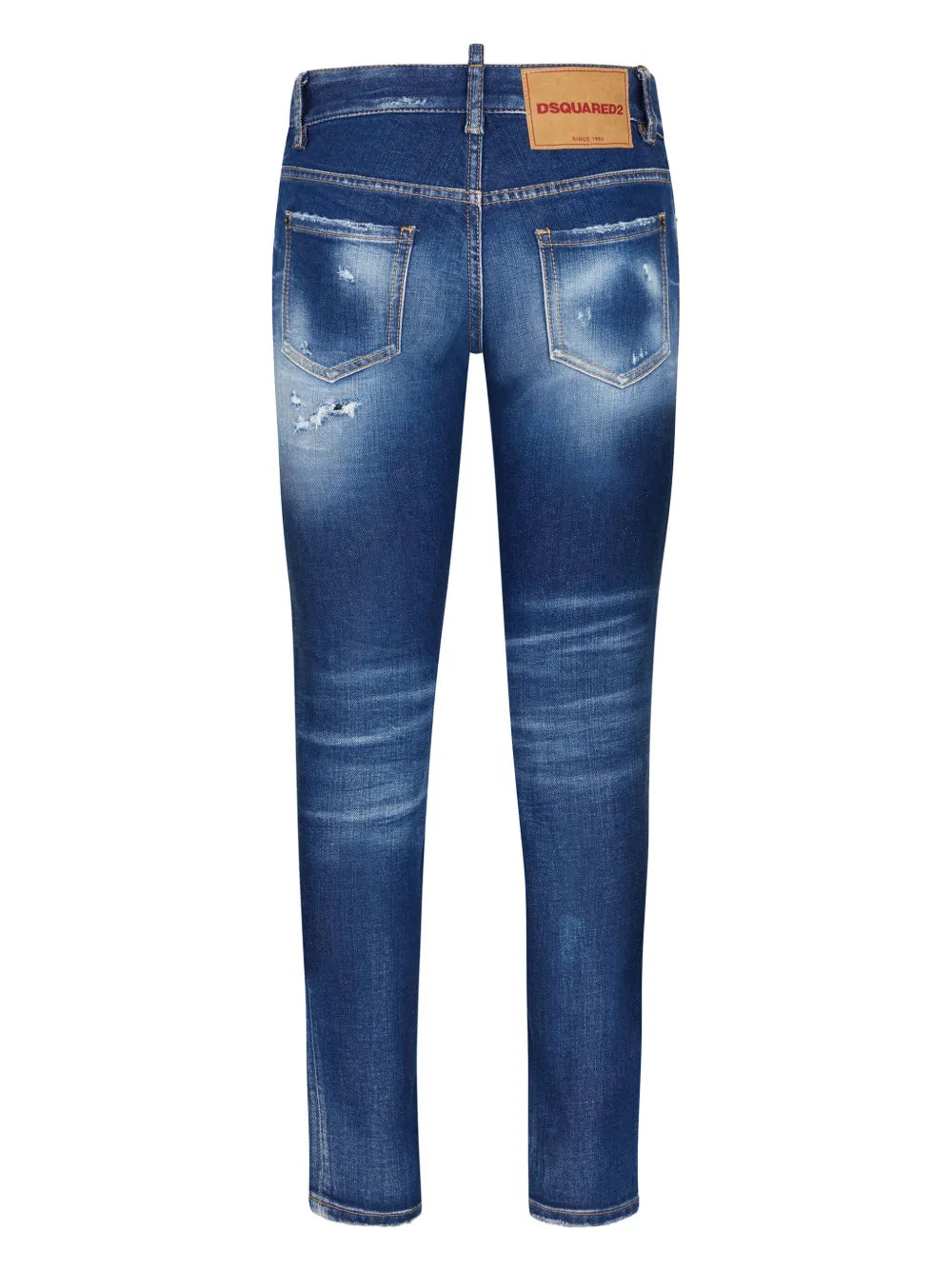 Ripped Slim-Leg Jeans