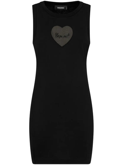 Logo-Embellished Cotton Minidress