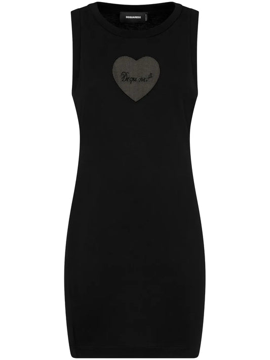 Logo-Embellished Cotton Minidress