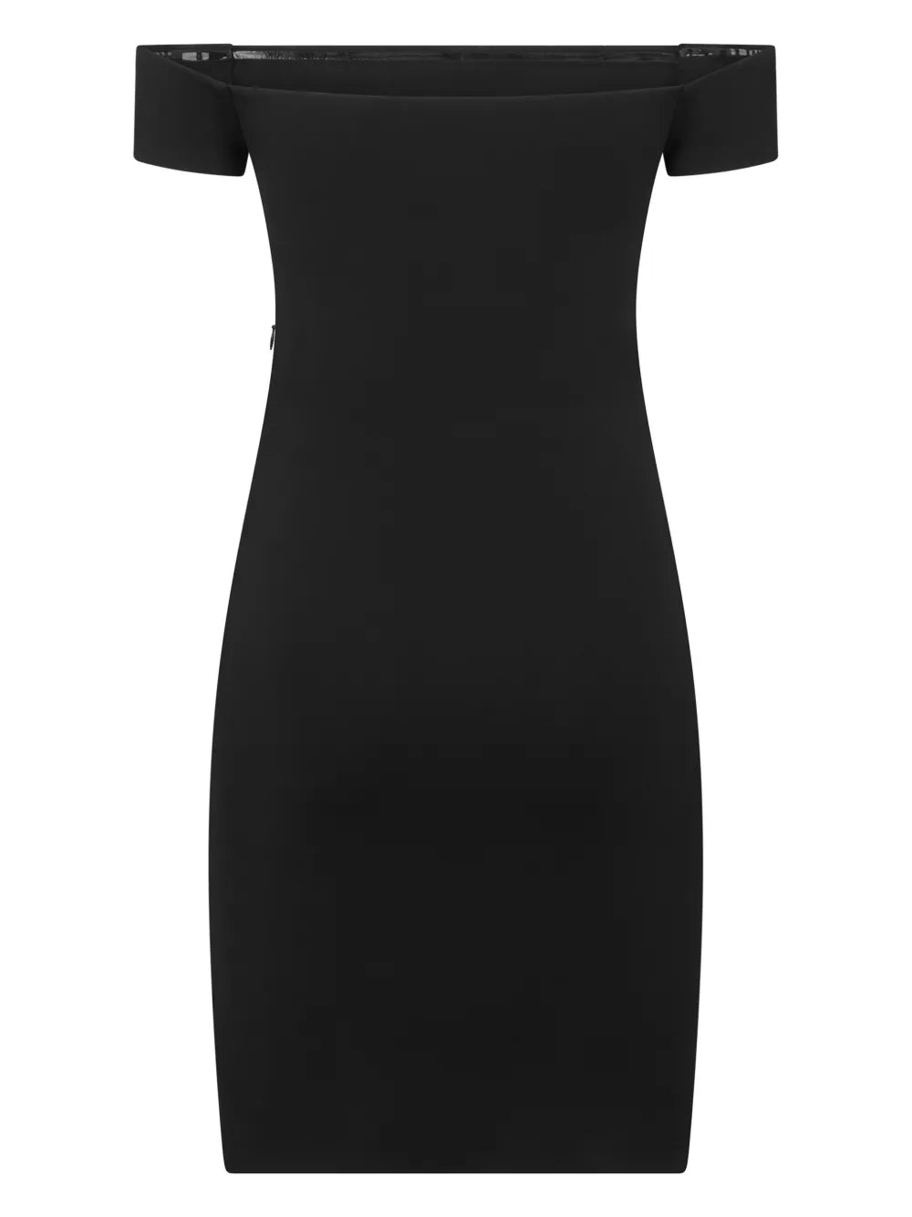 Cut-Out Bardot-Neck Minidress
