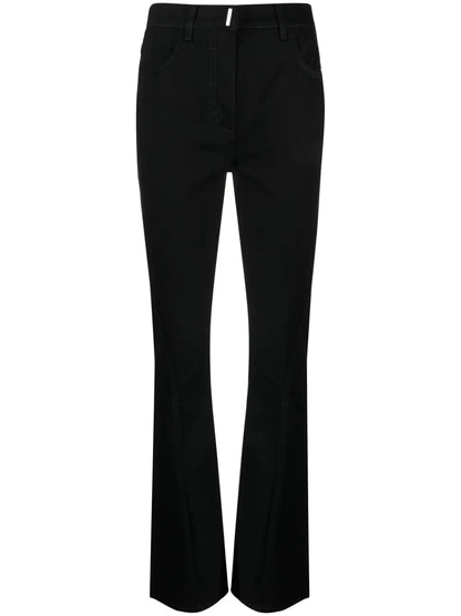 High-Waisted Flared Jeans