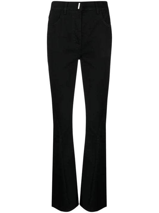 High-Waisted Flared Jeans