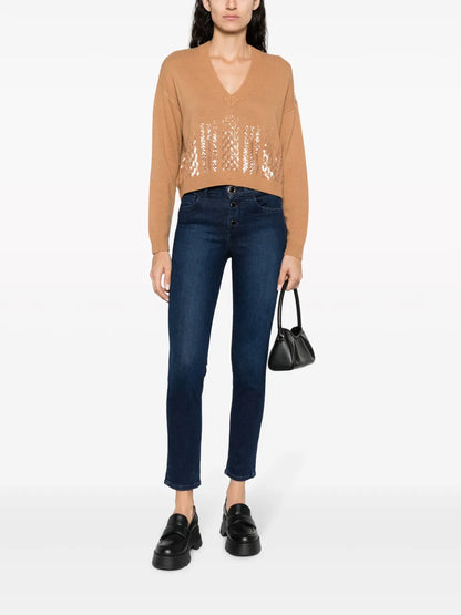 Mid-Rise Skinny-Cut Jeans