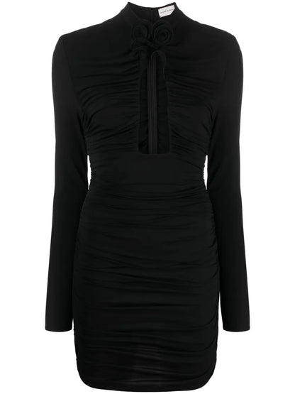 Cut-Out Gathered Minidress