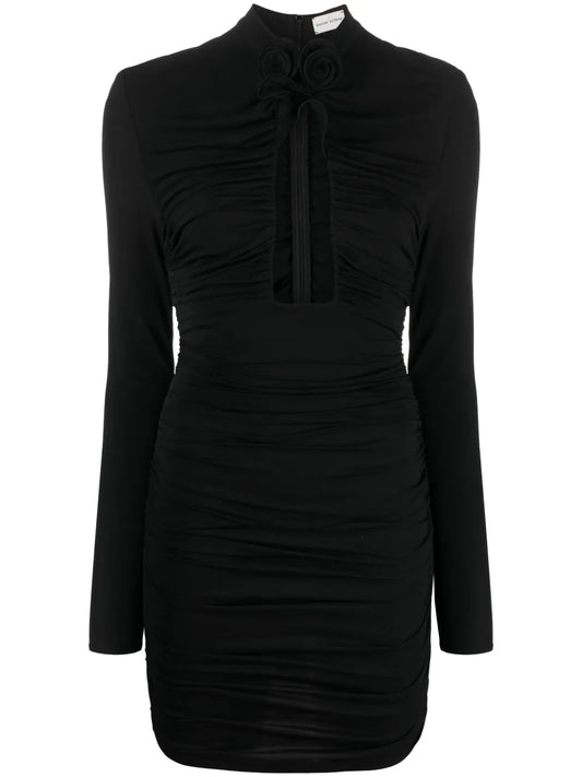 Cut-Out Gathered Minidress