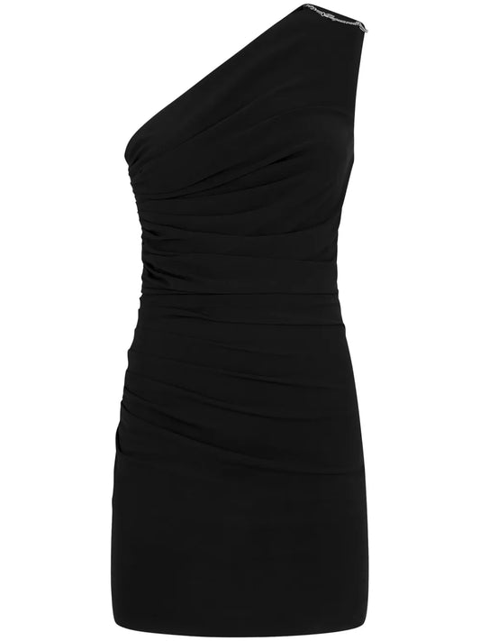 Ruched One-Shoulder Minidress