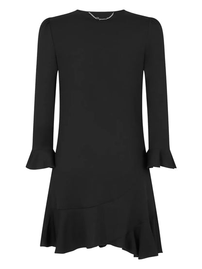 Cut Out-Detail Long-Sleeve Minidress
