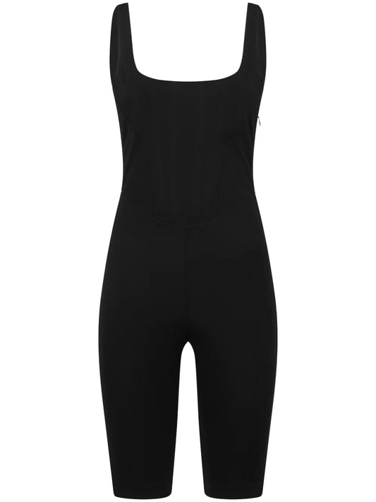 Square-Neck Sleeveless Playsuit