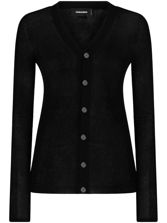 V-Neck Cotton Cardigan