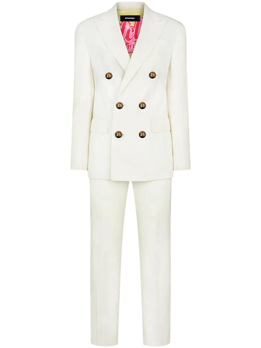 Double-Breast Notched-Lapel Suit