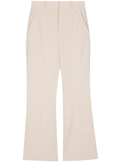 Pressed-Crease Wide-Leg Trousers