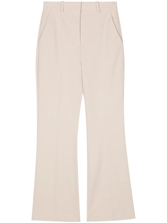 Pressed-Crease Wide-Leg Trousers