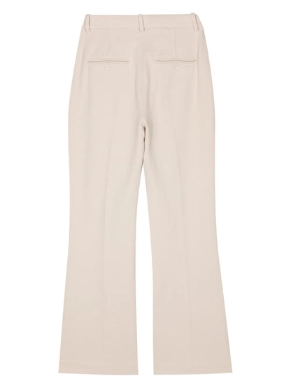 Pressed-Crease Wide-Leg Trousers