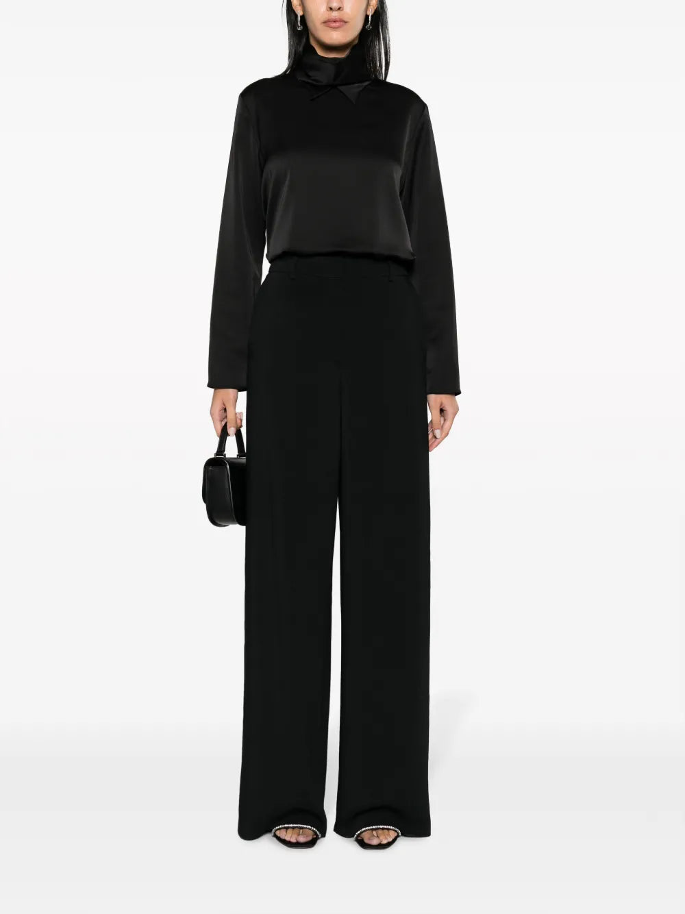 Wide-Leg Tailored Trousers