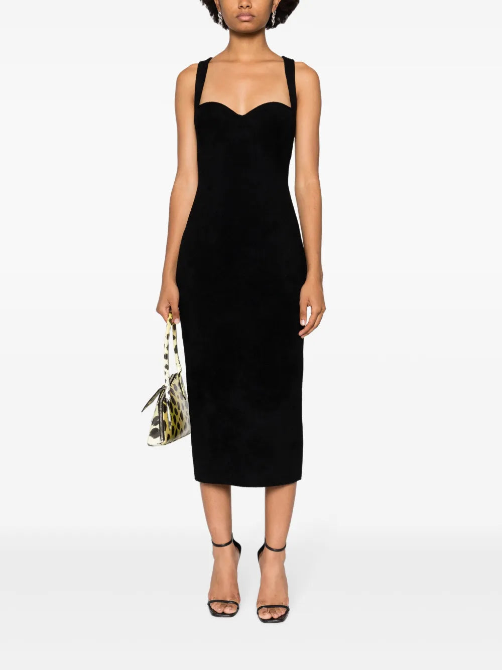 Sweetheart-Neck Sleeveless Dress
