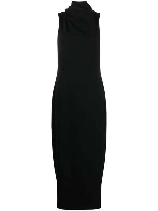 Cowl-Neck Sleeveless Maxi Dress