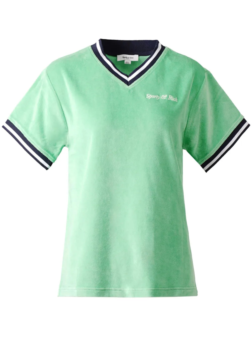 Logo-Embroidered V-Neck Cotton T-Shirt