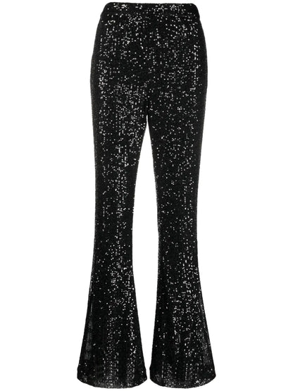 Sequinned Flared Trousers