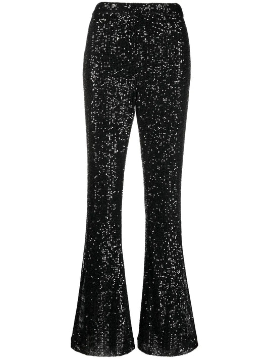 Sequinned Flared Trousers