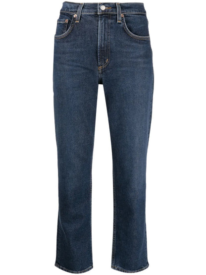 Kye Straight-Leg Cropped Jeans